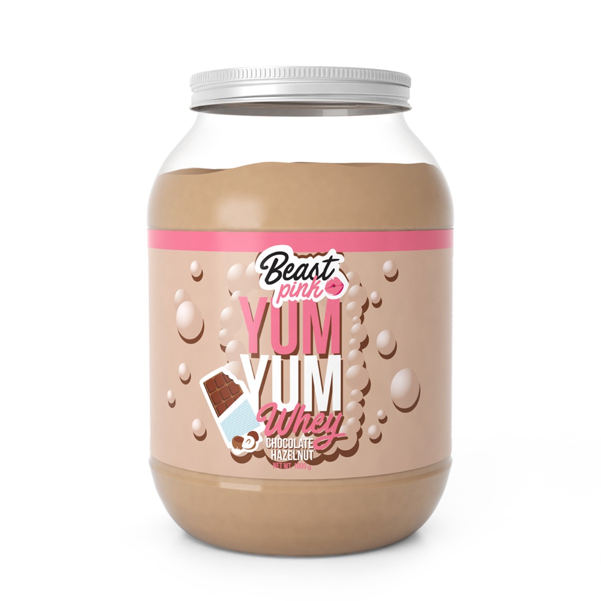 Zobrazit detail výrobku BeastPink Yum Yum Whey Protein - Chocolate hazelnut 1000 g