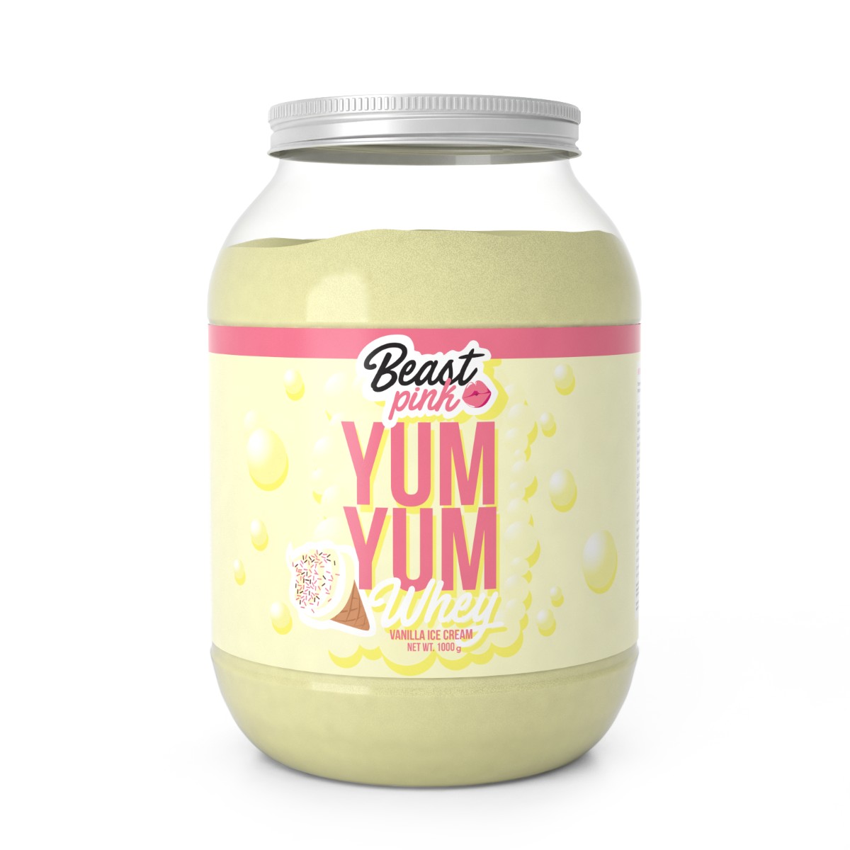 Zobrazit detail výrobku BeastPink Yum Yum Whey Protein - Vanilla ice cream 1000 g