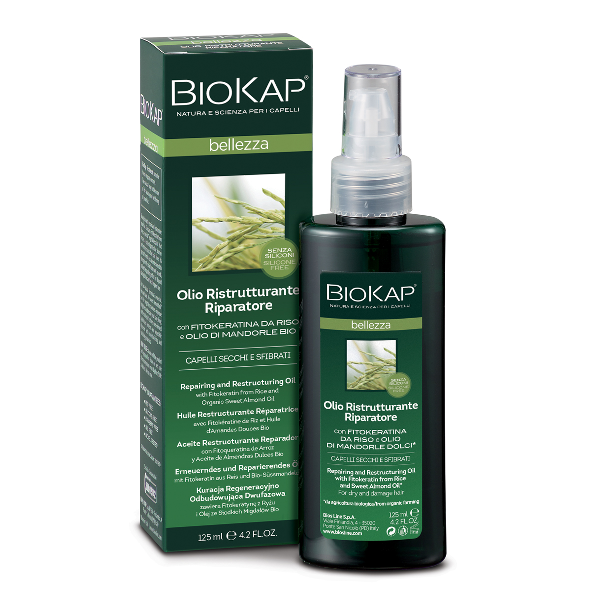 Zobrazit detail výrobku Biokap Obnovující olej na vlasy 125 ml