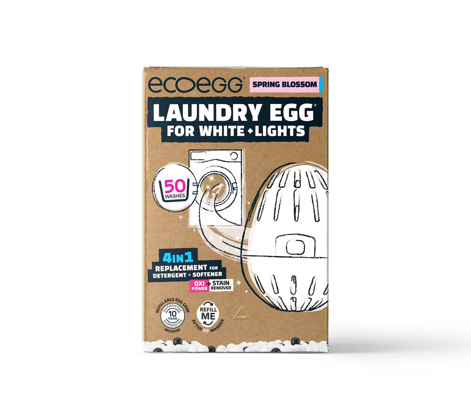 Zobrazit detail výrobku Ecoegg Prací vajíčko na bílé prádlo Jarní květy 50 praní