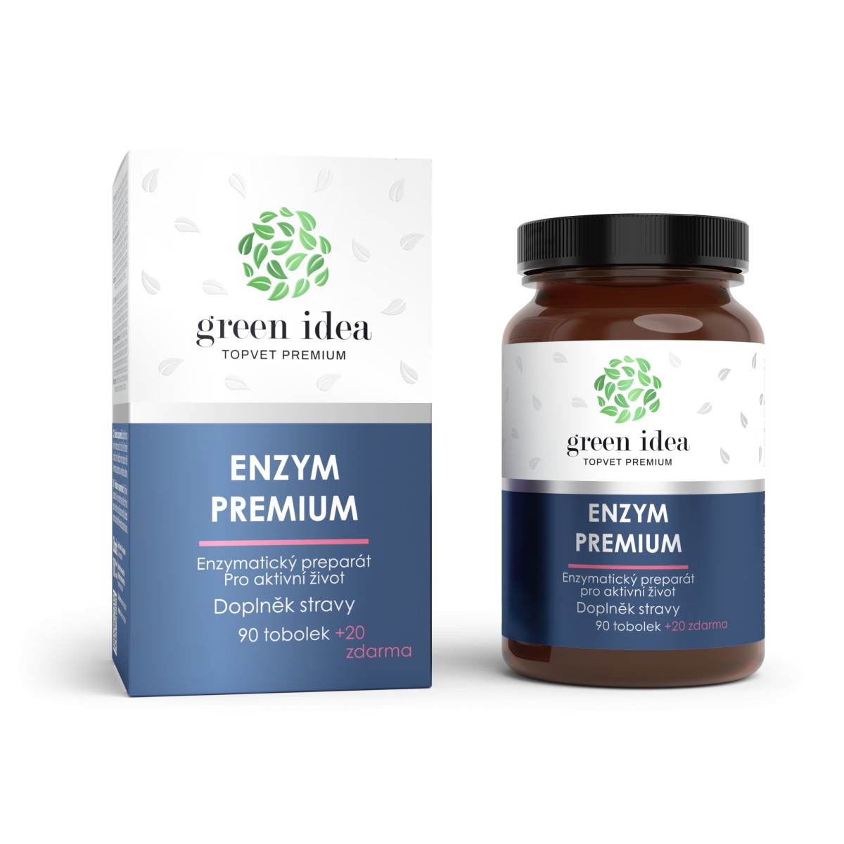 Zobrazit detail výrobku Green idea Enzym Premium 90 tob. + 20 tob. ZDARMA