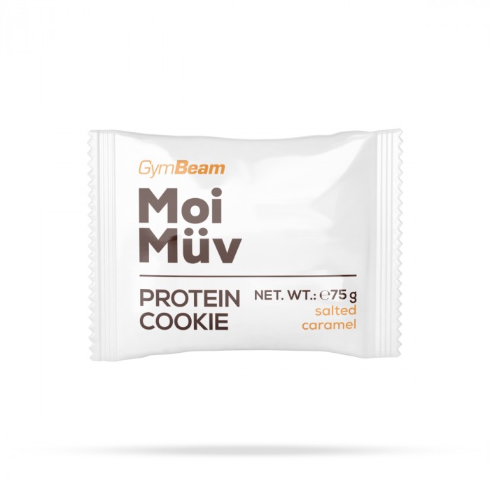 Zobrazit detail výrobku GymBeam MoiMüv Protein Cookie 12x75 g - Salted caramel
