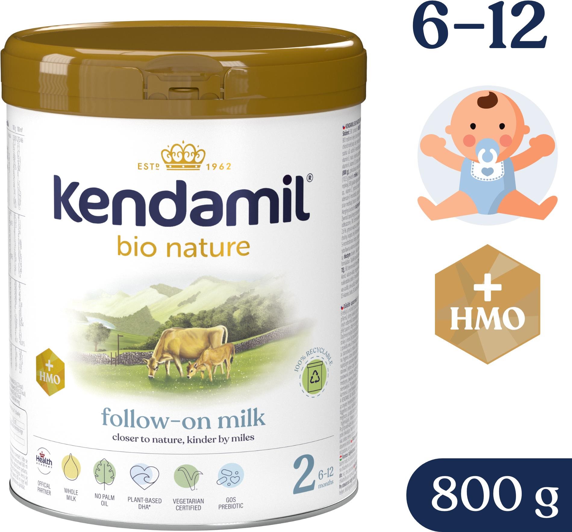 Zobrazit detail výrobku Kendamil BIO Nature pokračovací mléko 2 HMO+ 800 g