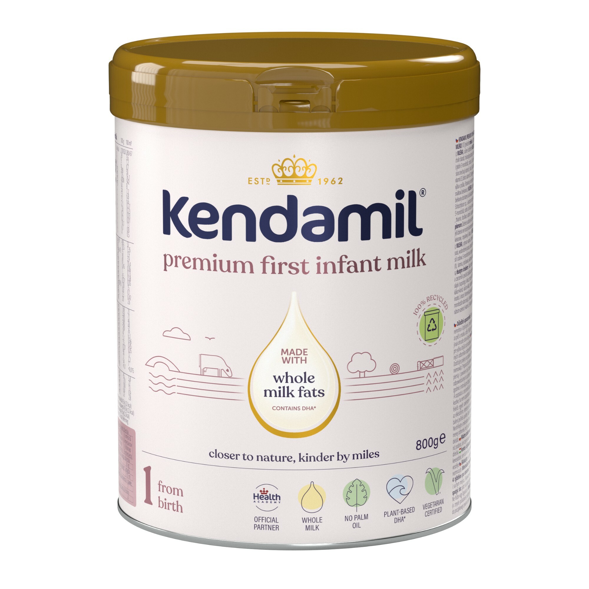 Zobrazit detail výrobku Kendamil Premium počáteční mléko 1 DHA+ 800 g