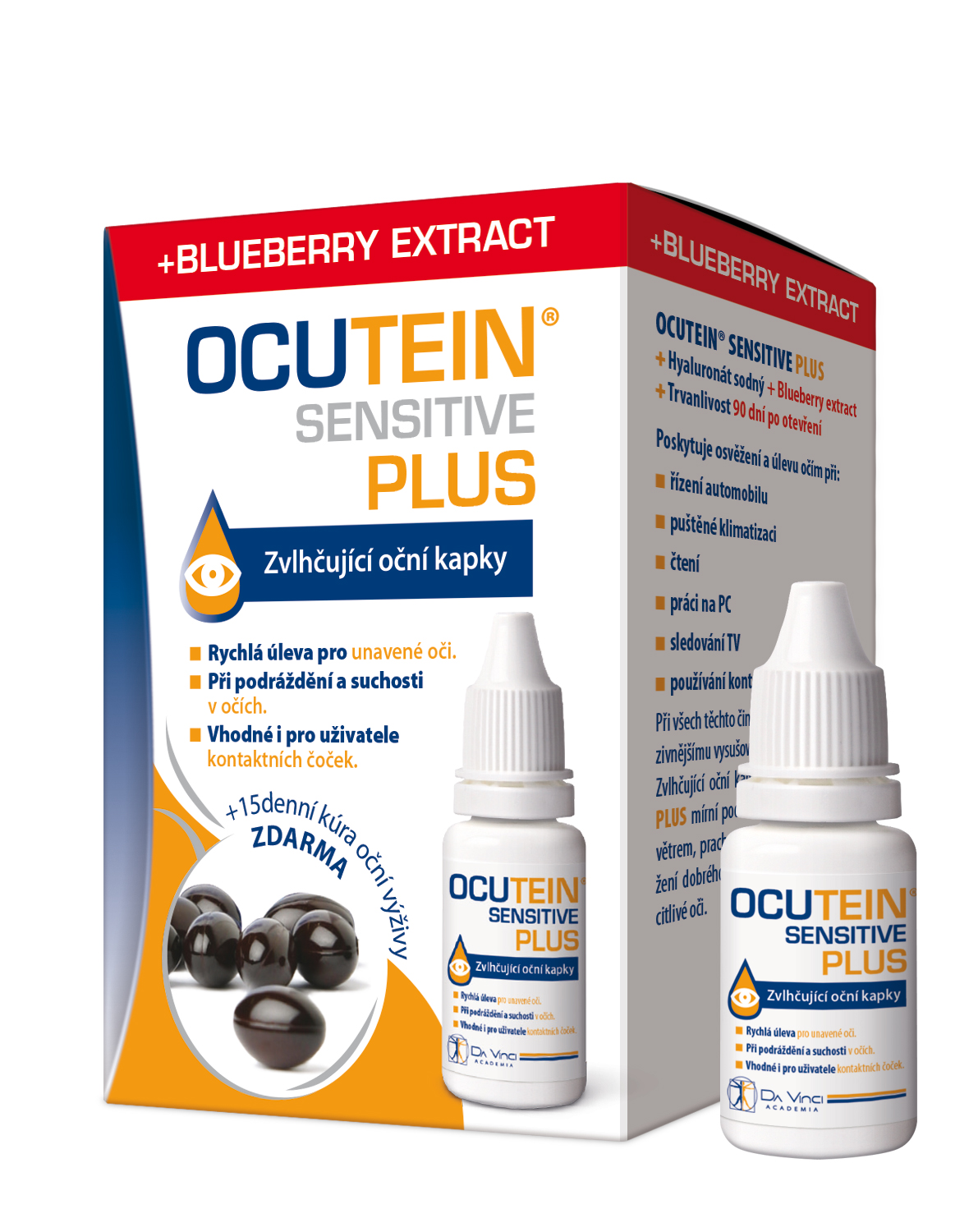 Zobrazit detail výrobku Simply You Ocutein Sensitive Plus zvlhčující oční kapky 15 ml + Ocutein Fresh 15 tob.