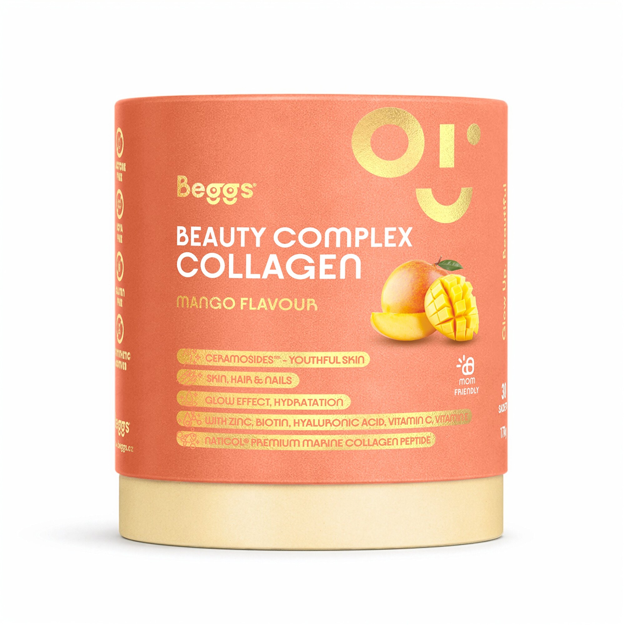 BEGGS Beauty and glow collagen mango 30x5,7 gramů