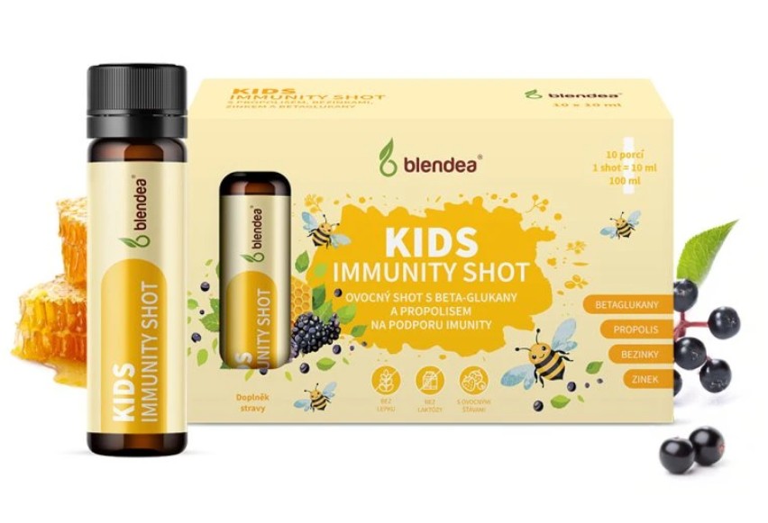 Blendea Kids Immunity Shot s propolisom a beta-glukánmi 10 x 10 ml