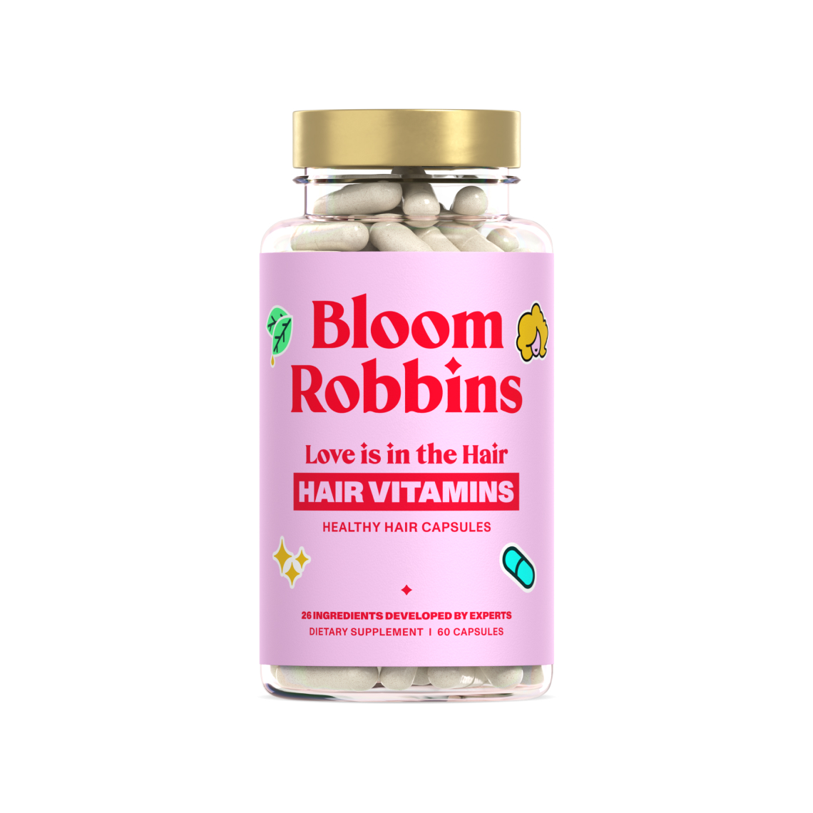 Bloom Robbins Love is in the hair - Vitamíny na vlasy 60 kapsúl