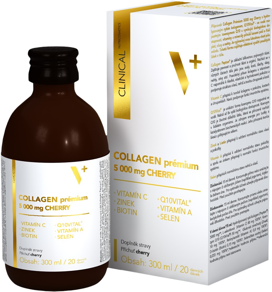 Clinical Collagen prémium 5000 mg - Cherry 300 ml
