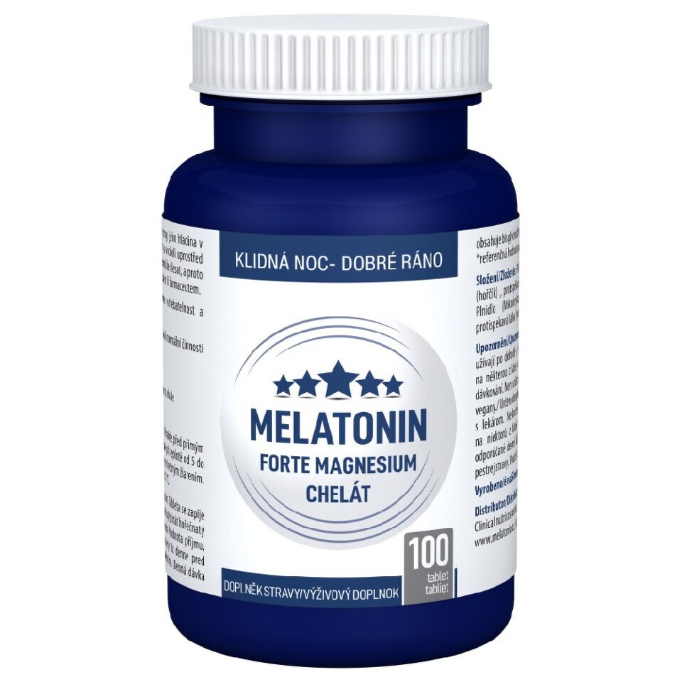 Clinical Melatonin Forte Magnesium chelát 100 tablet