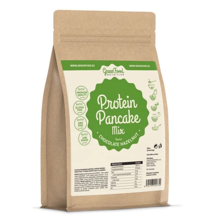 GreenFood Proteínové palacinky čoko-lieskový orech 500 g