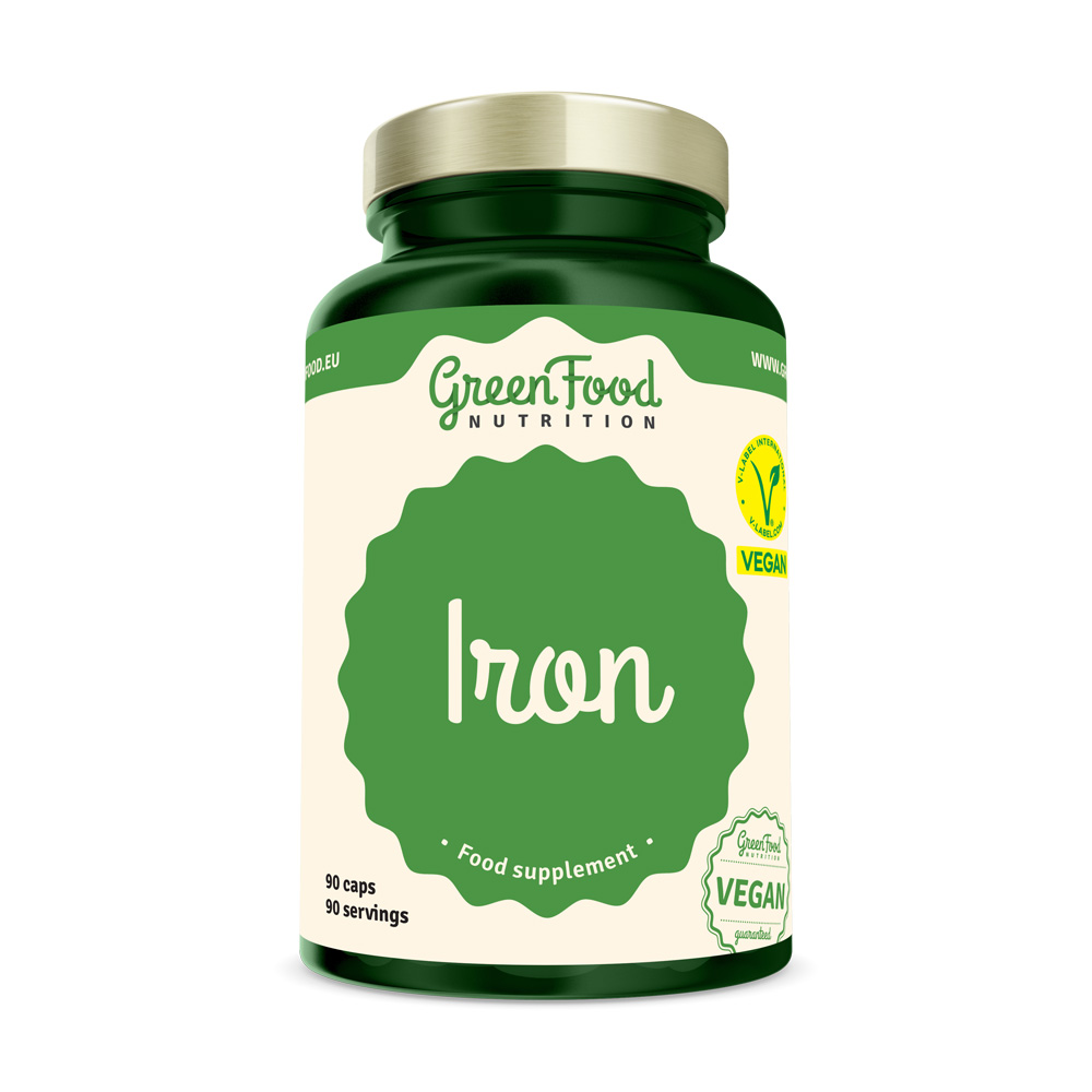 GreenFood Železo 90 kapsúl