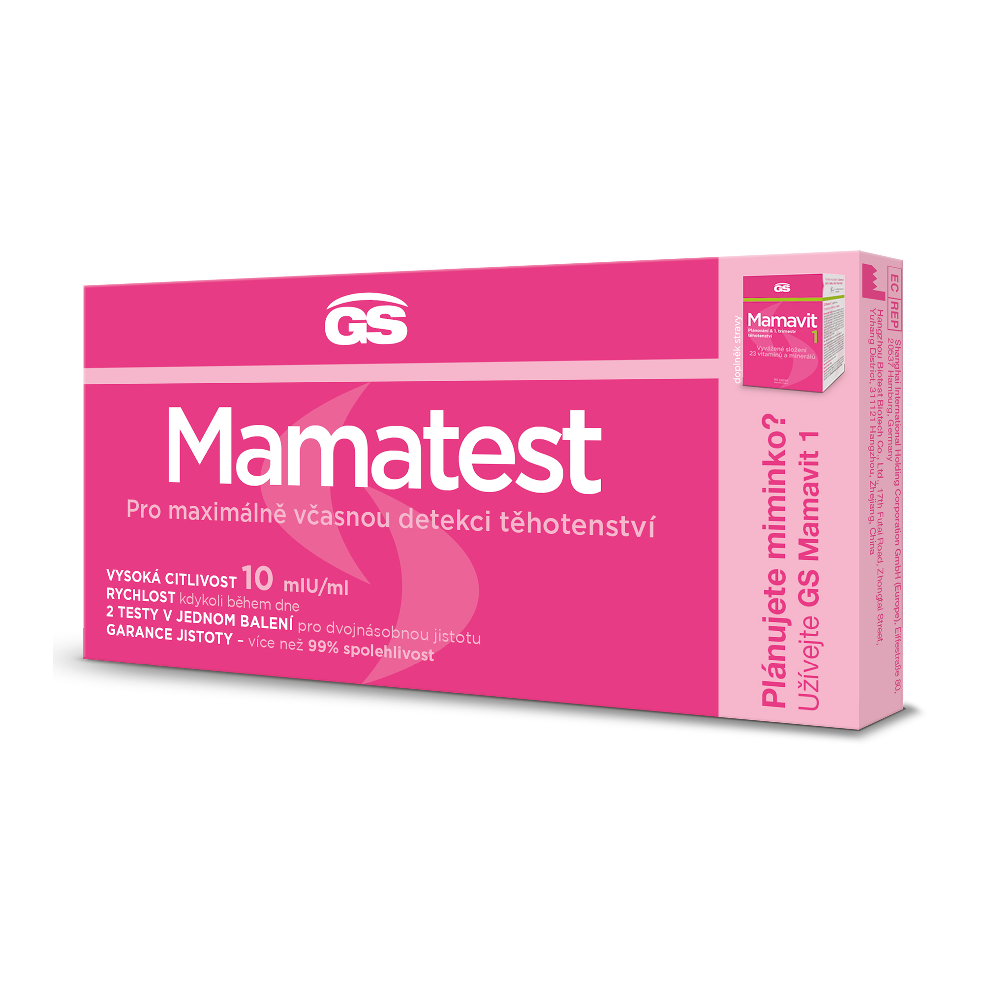 GreenSwan GS Mamatest Tehotenský test 2 kusy