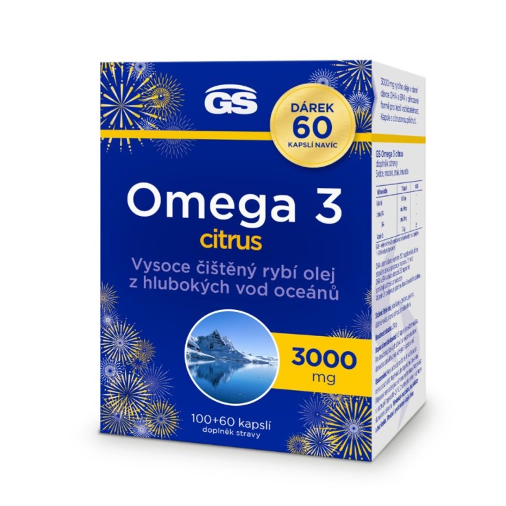 GreenSwan GS Omega 3 citrus 100 + 60 kapsúl ZADARMO