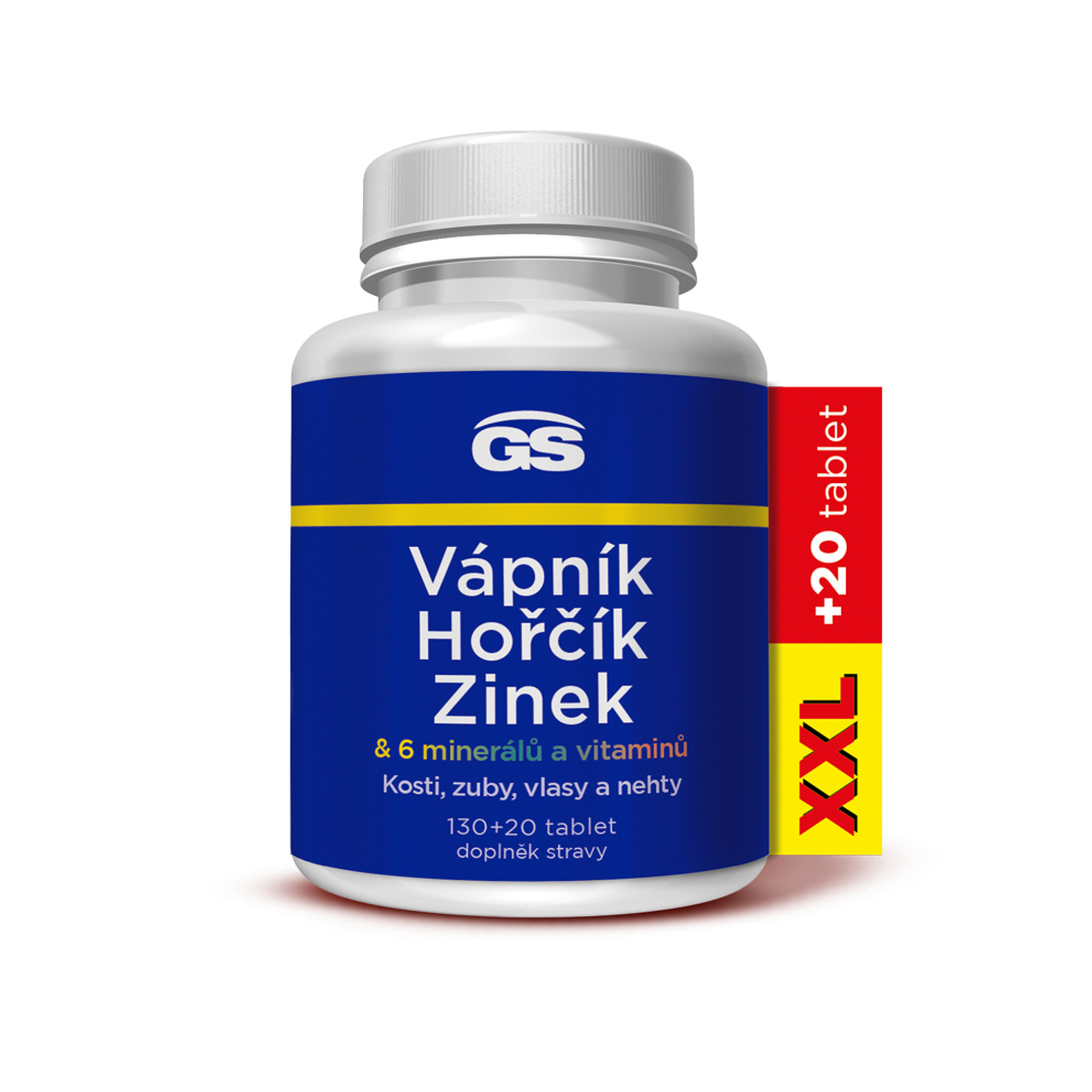GreenSwan GS Vápnik horčík zinok 130 + 20 tabliet XXL