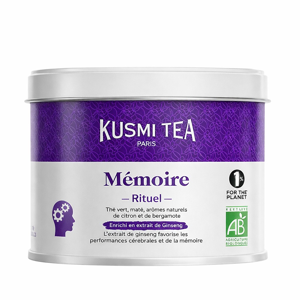 Kusmi Tea Organic Ritual Memory sypaný čaj v plechovke 100 g