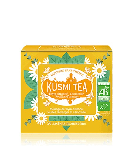 Kusmi Tea Tymián, pomerančové květy a heřmánek 20 sáčků, 24 g