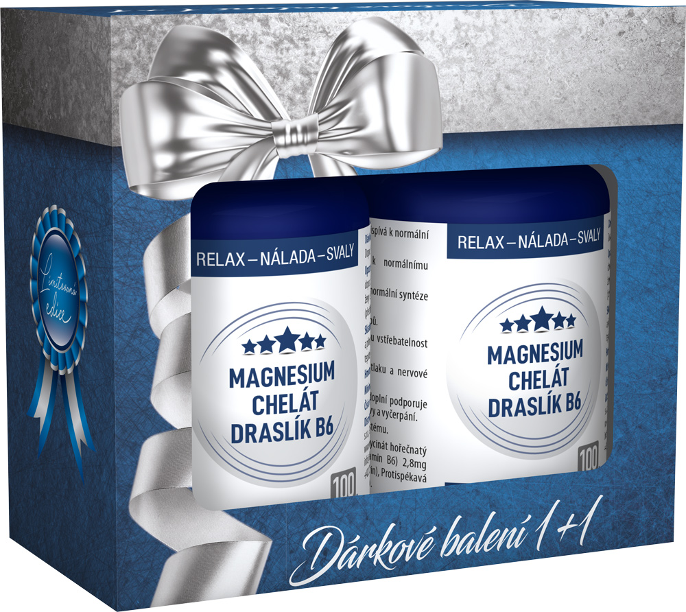 Clinical Magnesium chelát + Draslík B6 2x 100 tabliet