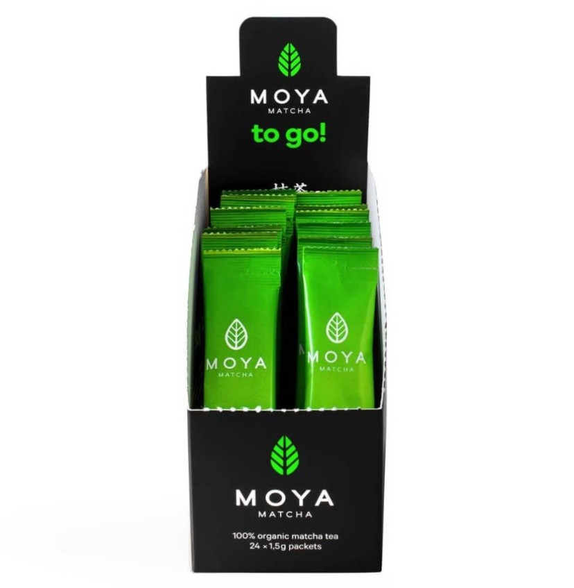 MOYA Matcha To Go! Traditional organic japanese green tea - 24 x 1,5 g