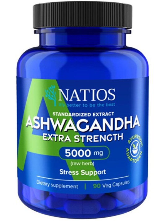 Natios Ashwagandha extract 5000 mg 90 veganských kapslí