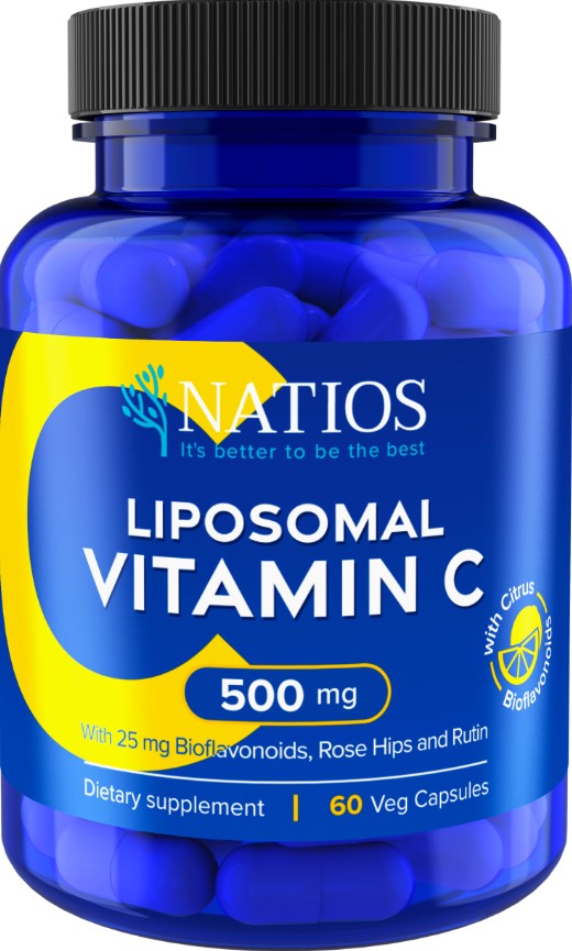Natios Vitamin C Liposomální 500 mg 60 veganských kapslí