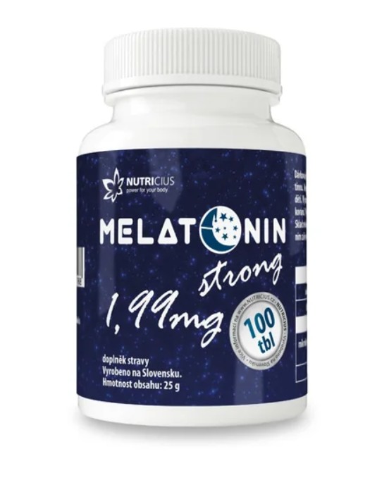 Nutricius Melatonín strong 1,99 mg 100 tabliet