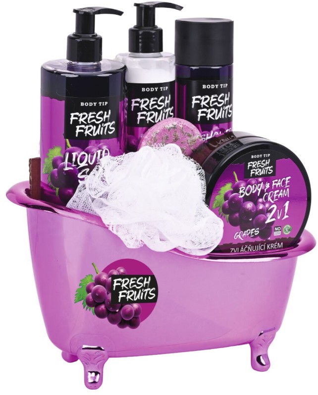 Vivaco Darčeková vanička kozmetiky s hroznovým vínom