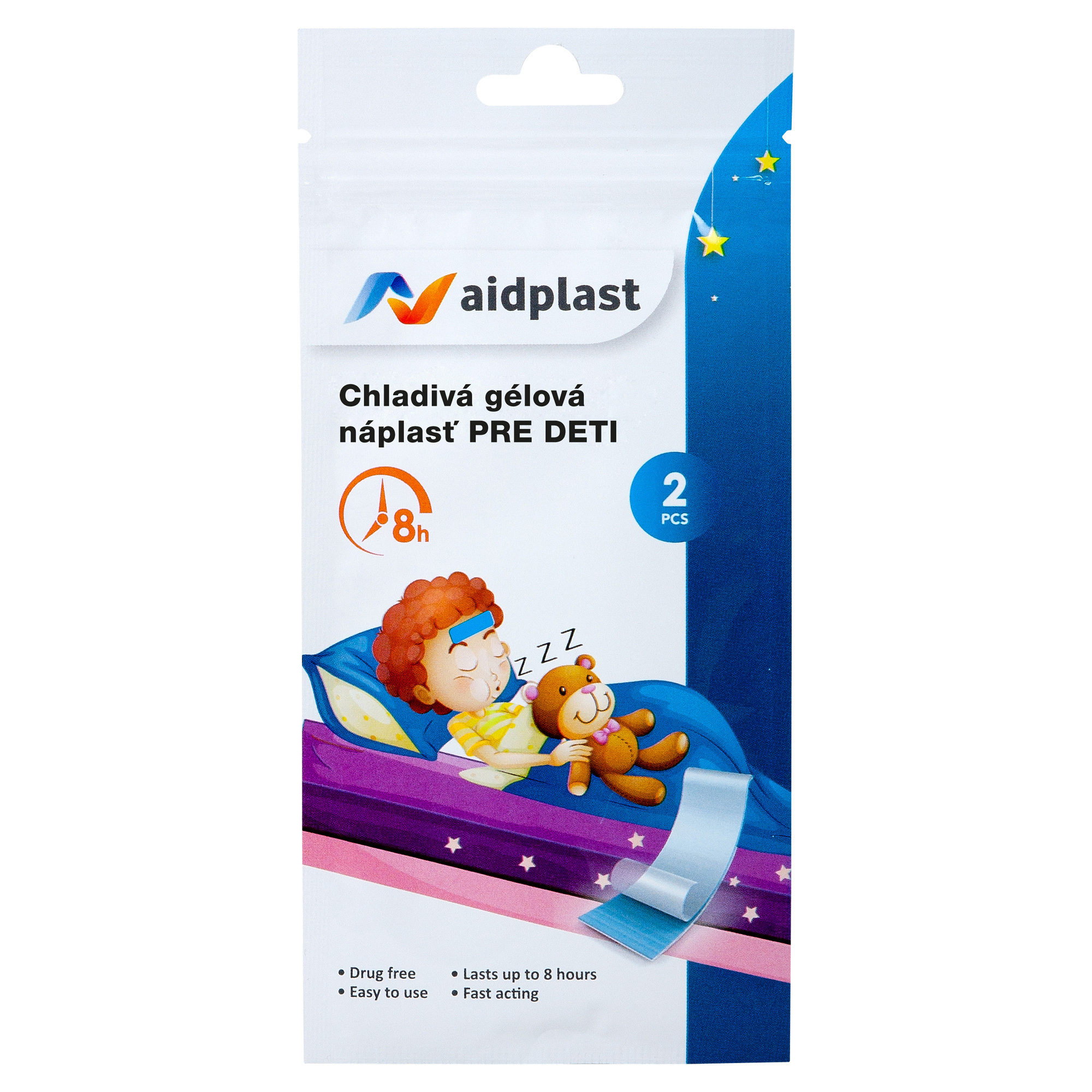 Aidplast Chladivé hydrogelové náplasti pro děti 2 kusy