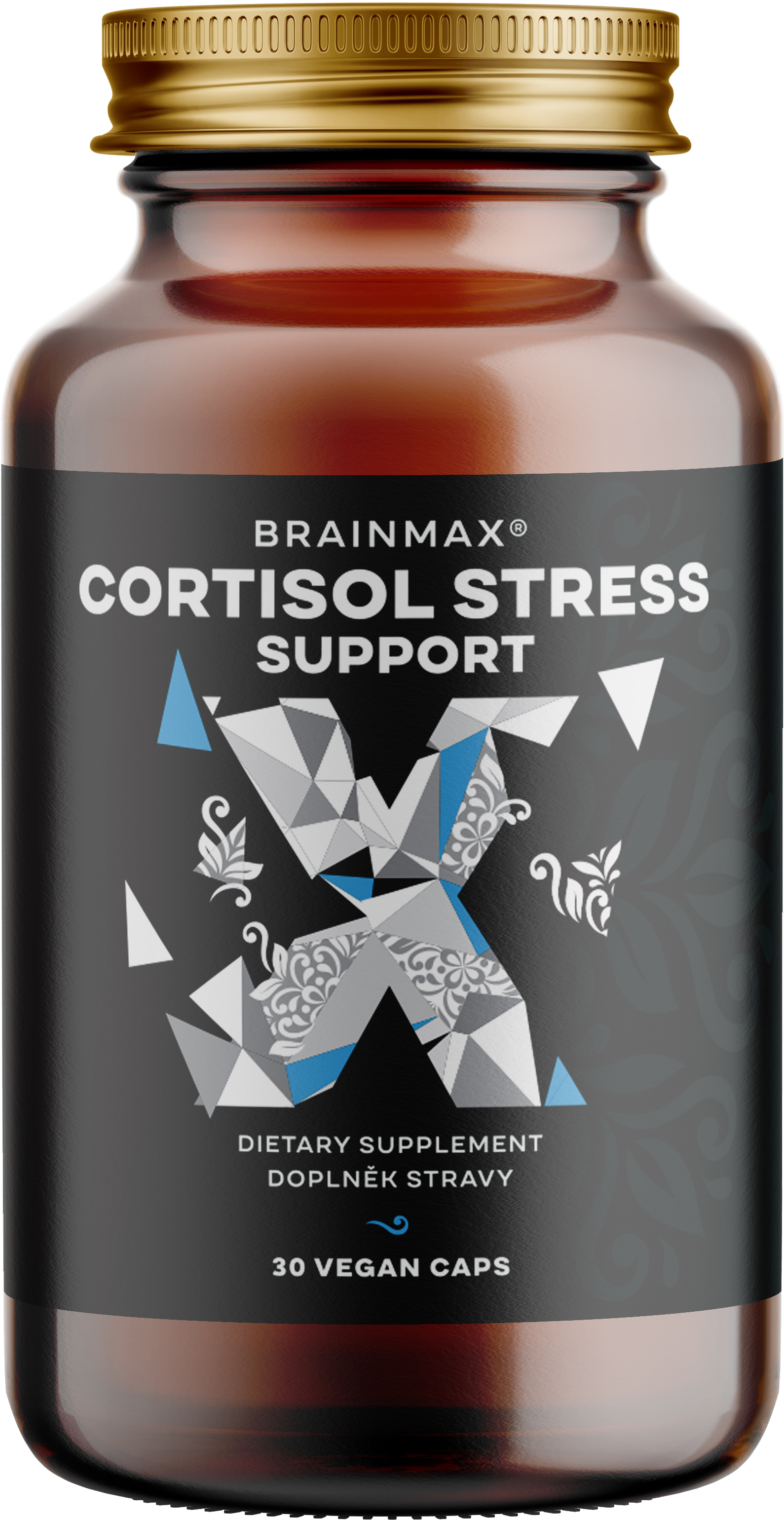 BrainMax Cortisol Stress Support - Komplex pro podporu duševního zdraví 30 kapslí