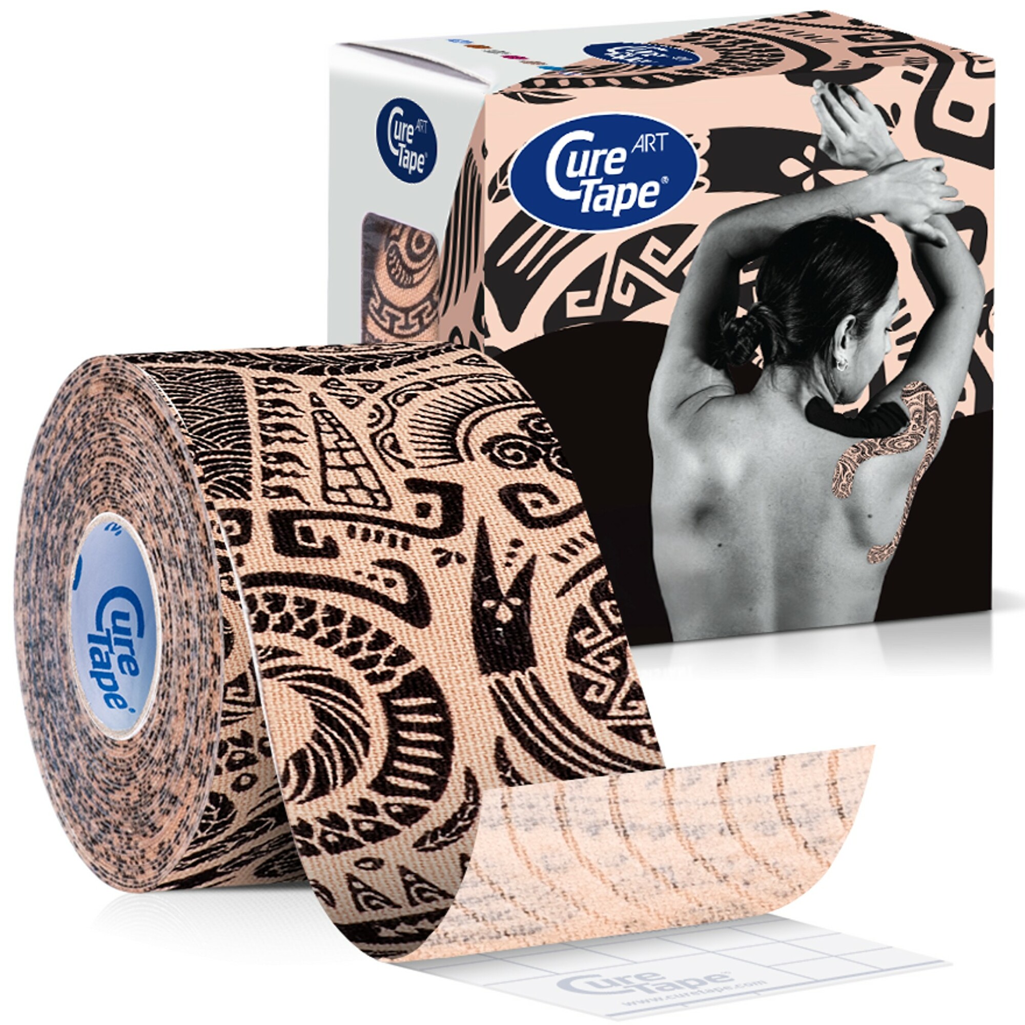 CureTape Kineziologický tejp Art Tattoo 5 cm x 5 m