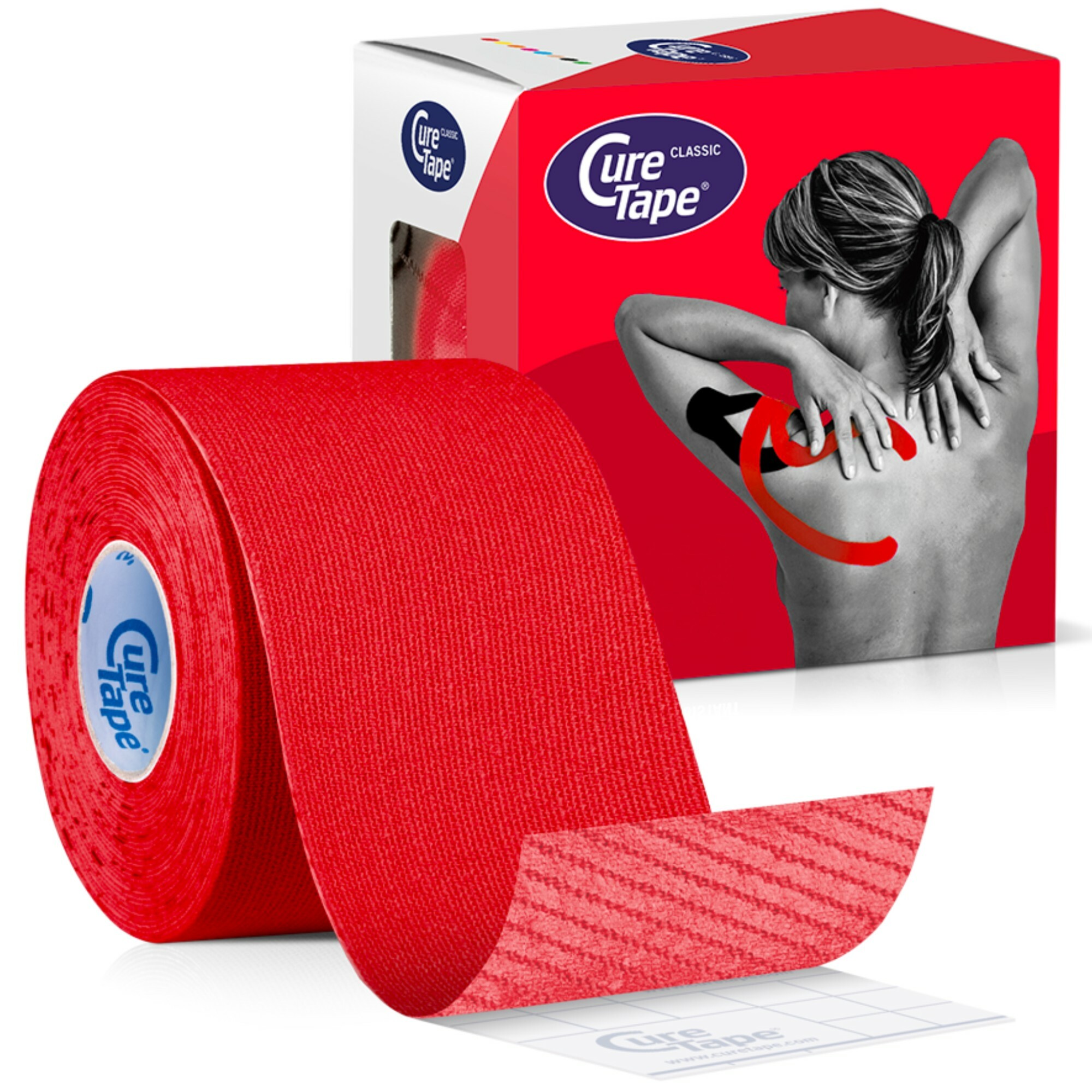 CureTape Kineziologický tejp Classic Red 5 cm x 5 m