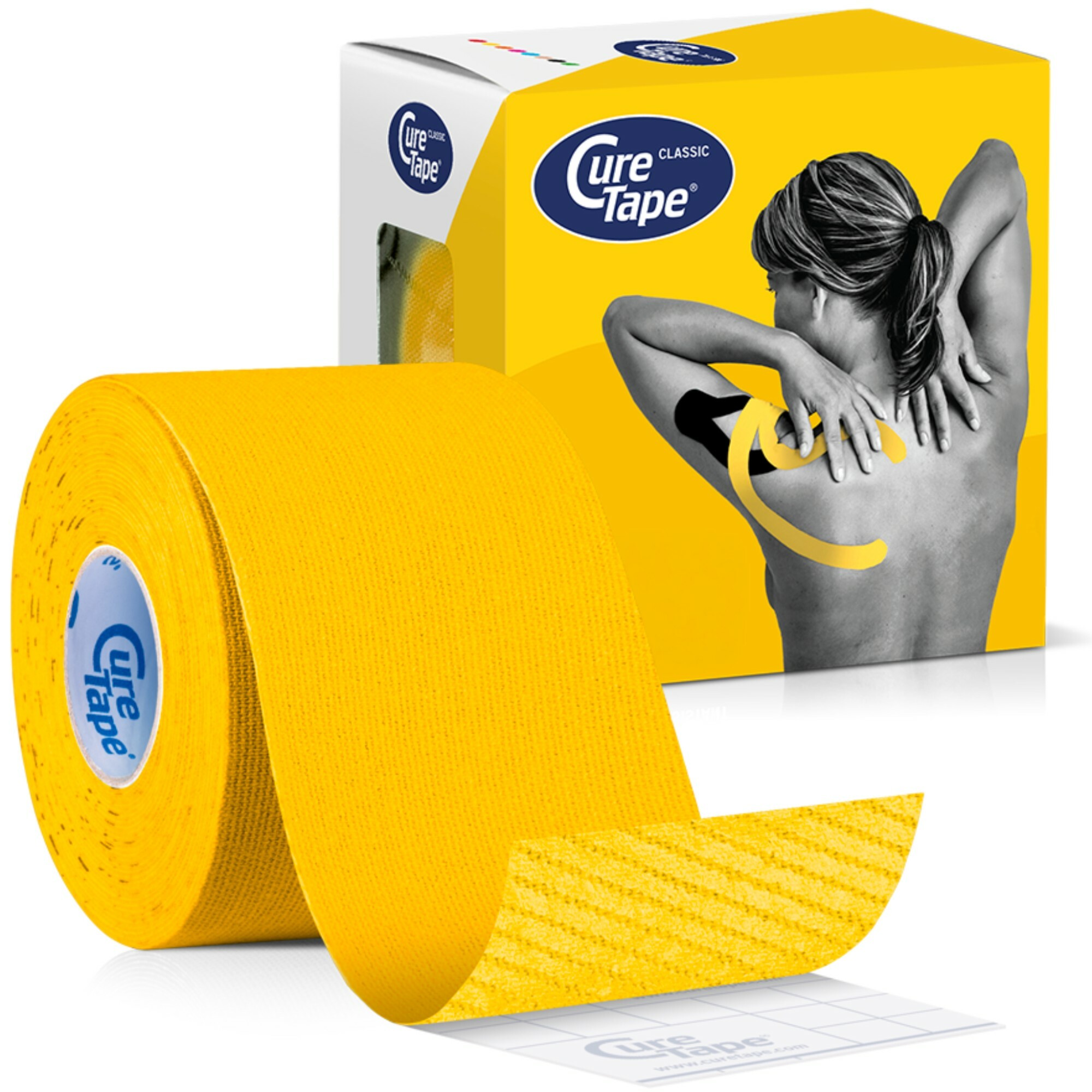 CureTape Kineziologický tejp Classic Yellow 5 cm x 5 m
