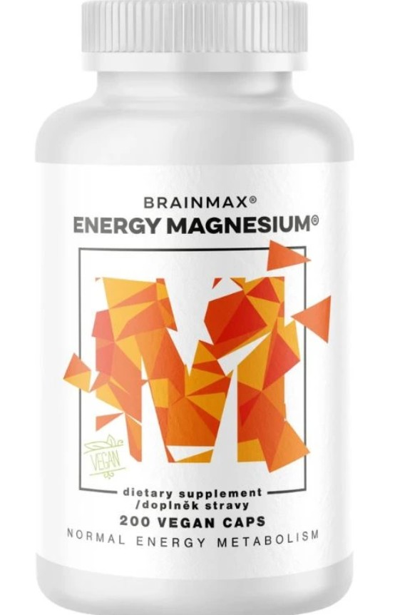 BrainMax Energy Magnesium® - Horčík Malát 200 kapsúl