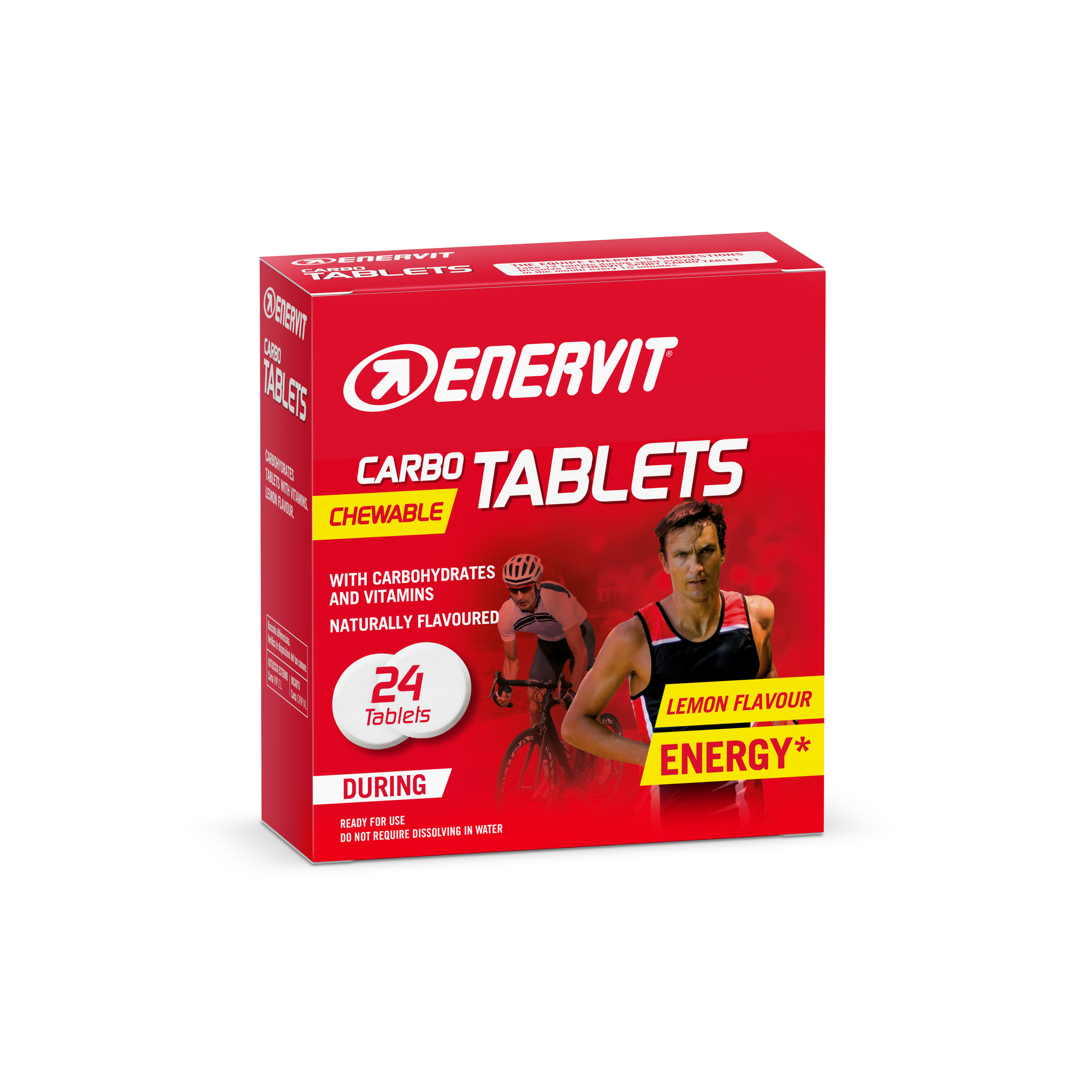 Enervit Energetické tablety Carbo Tablets - Citrón 24 kusov