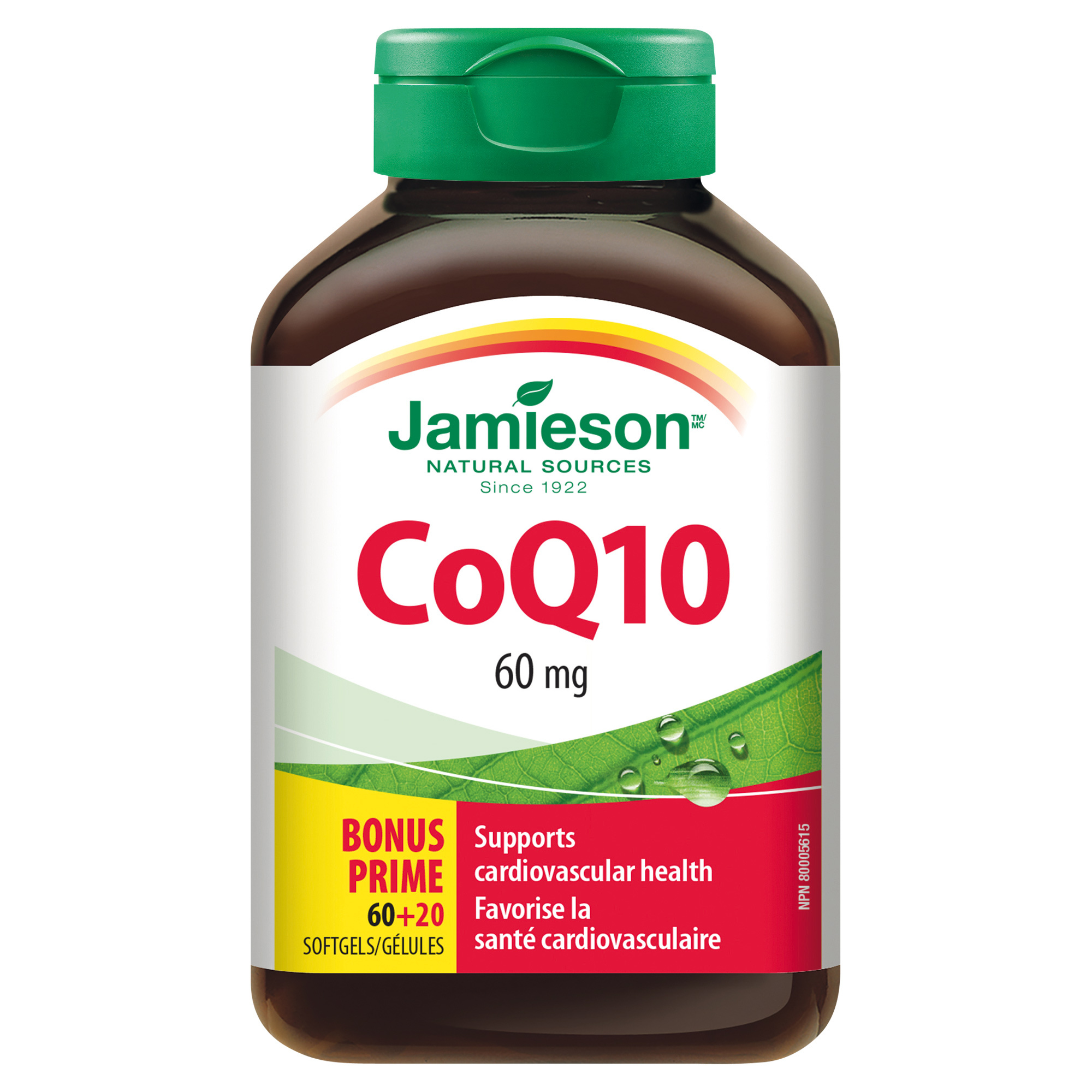 Jamieson Koenzým Q10 60 mg 80 kapsúl