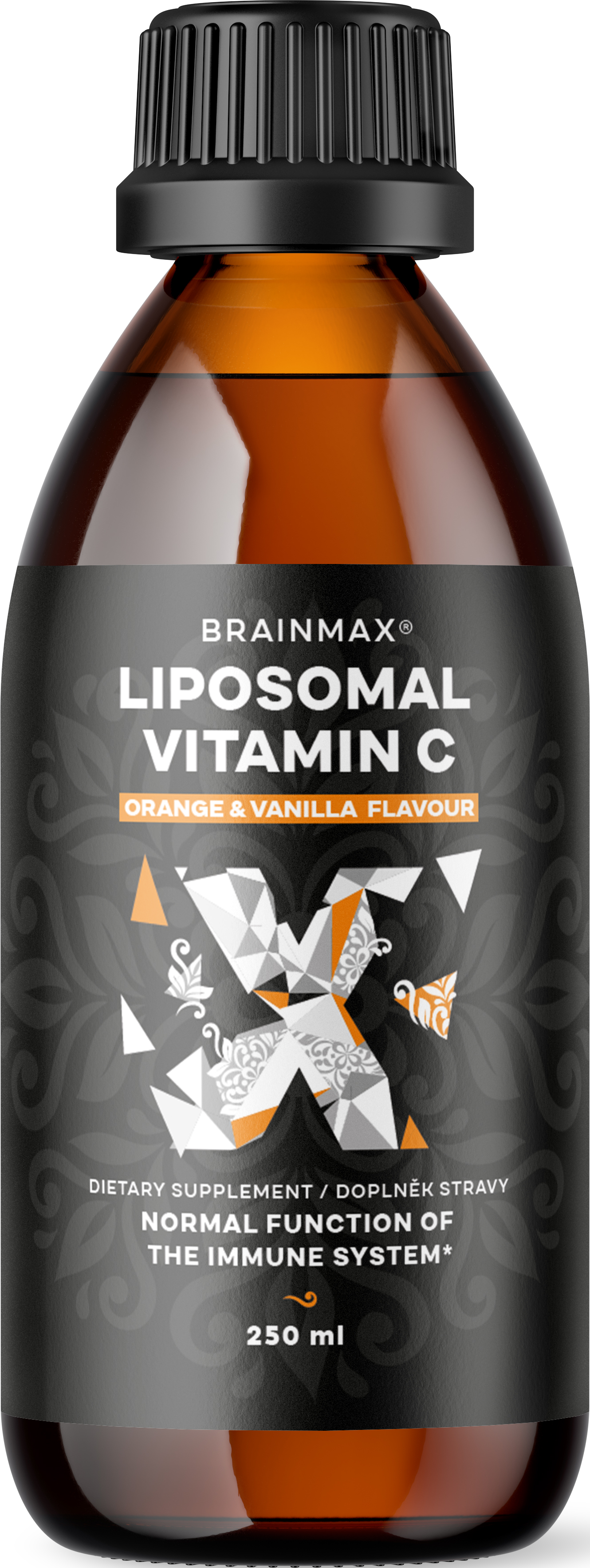 BrainMax Liquid Liposomal Vitamín C - Orange & Vanilla 250 ml