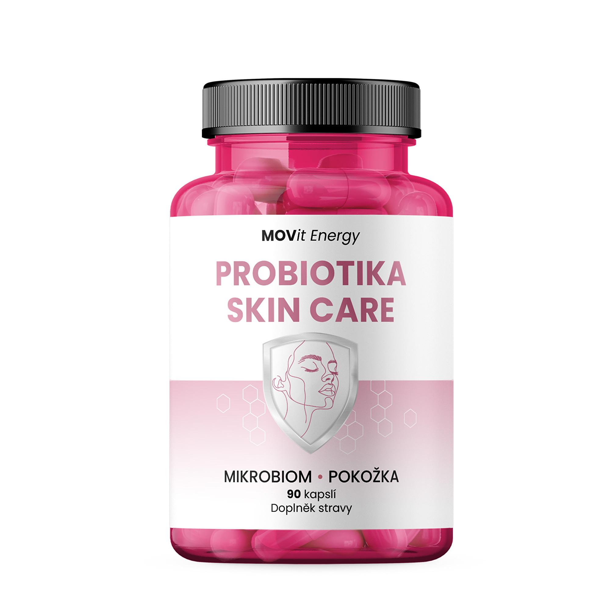 Levně MOVit Energy Probiotika Skin Care 90 kapslí