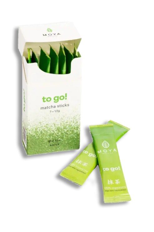 MOYA Matcha To Go! Daily organic japanese green tea - 7 x 1,5 g