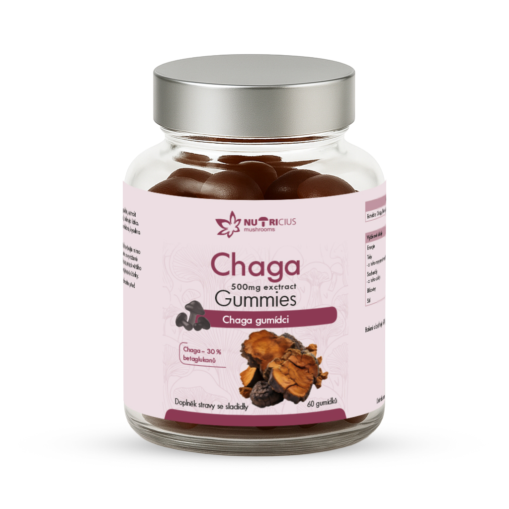 Nutricius Chaga gummies 500 mg 60 kusov