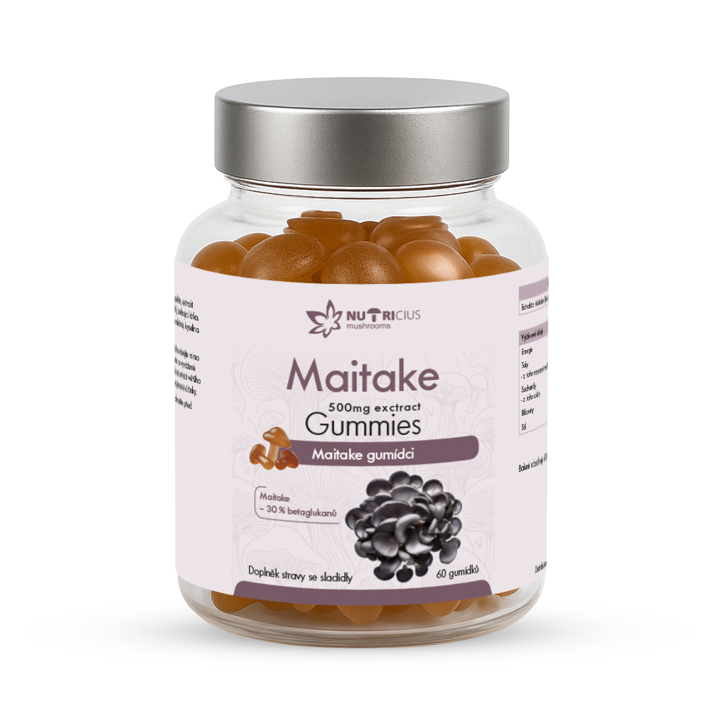 Nutricius Maitake gummies 500 mg 60 kusov