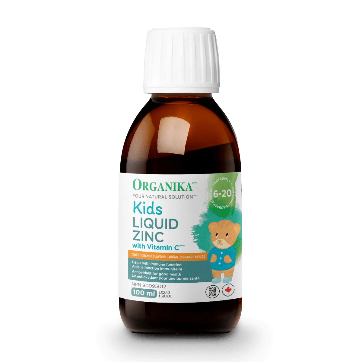 Organika Kids Tekutý zinok s vitamínom C pre deti 100 ml