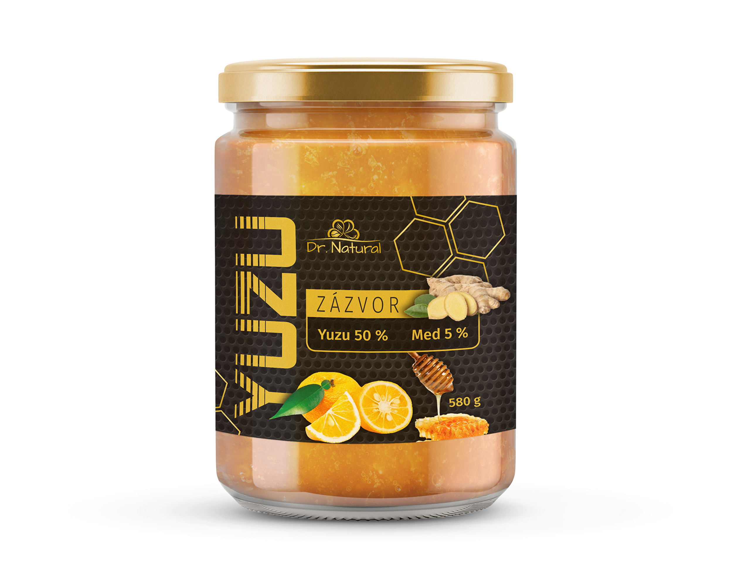Dr.Natural Yuzu + Med + Zázvor Tea 580 g