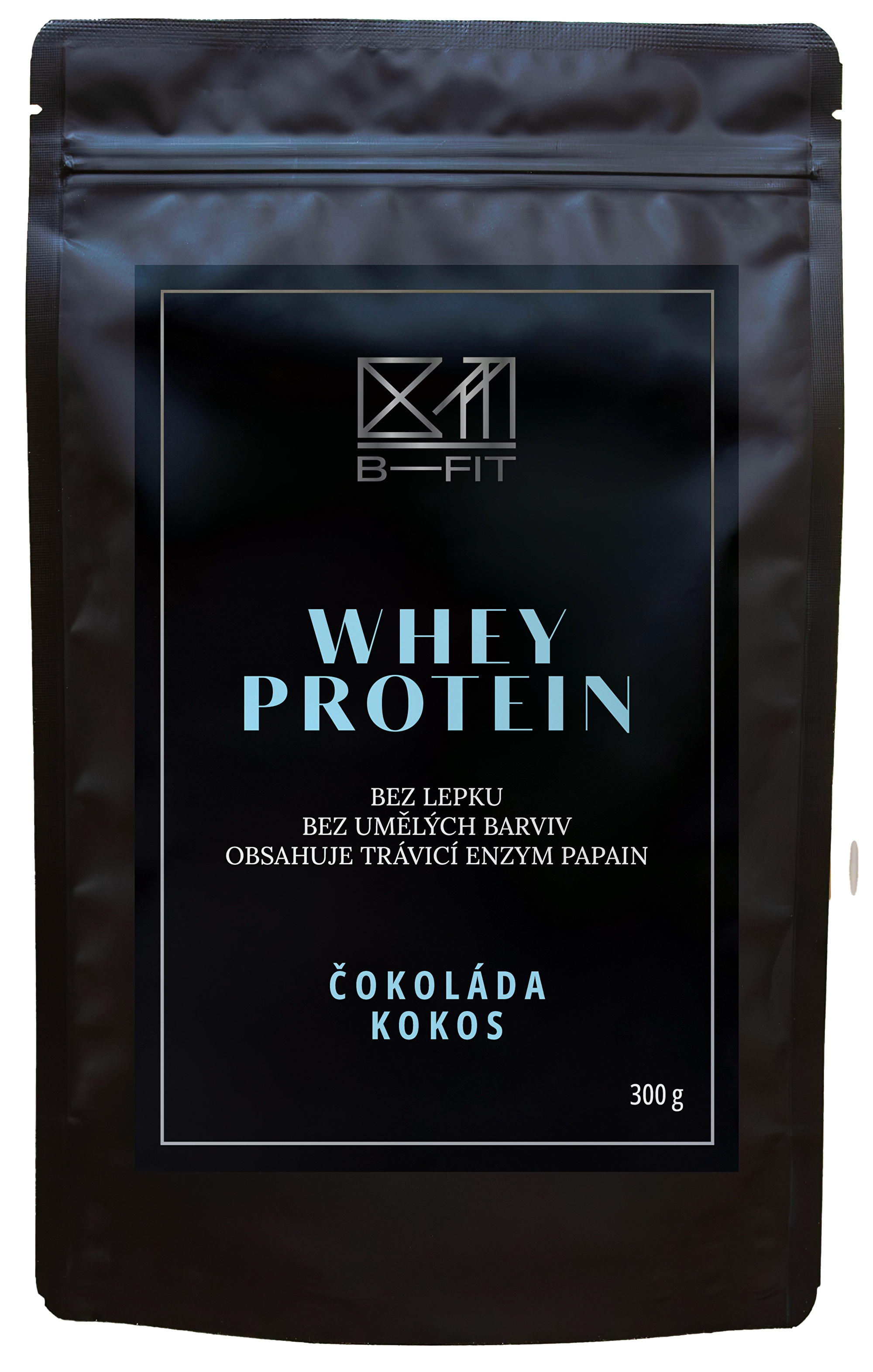 B-Fit Club Srvátkový proteín Čokoláda - Kokos 300 g