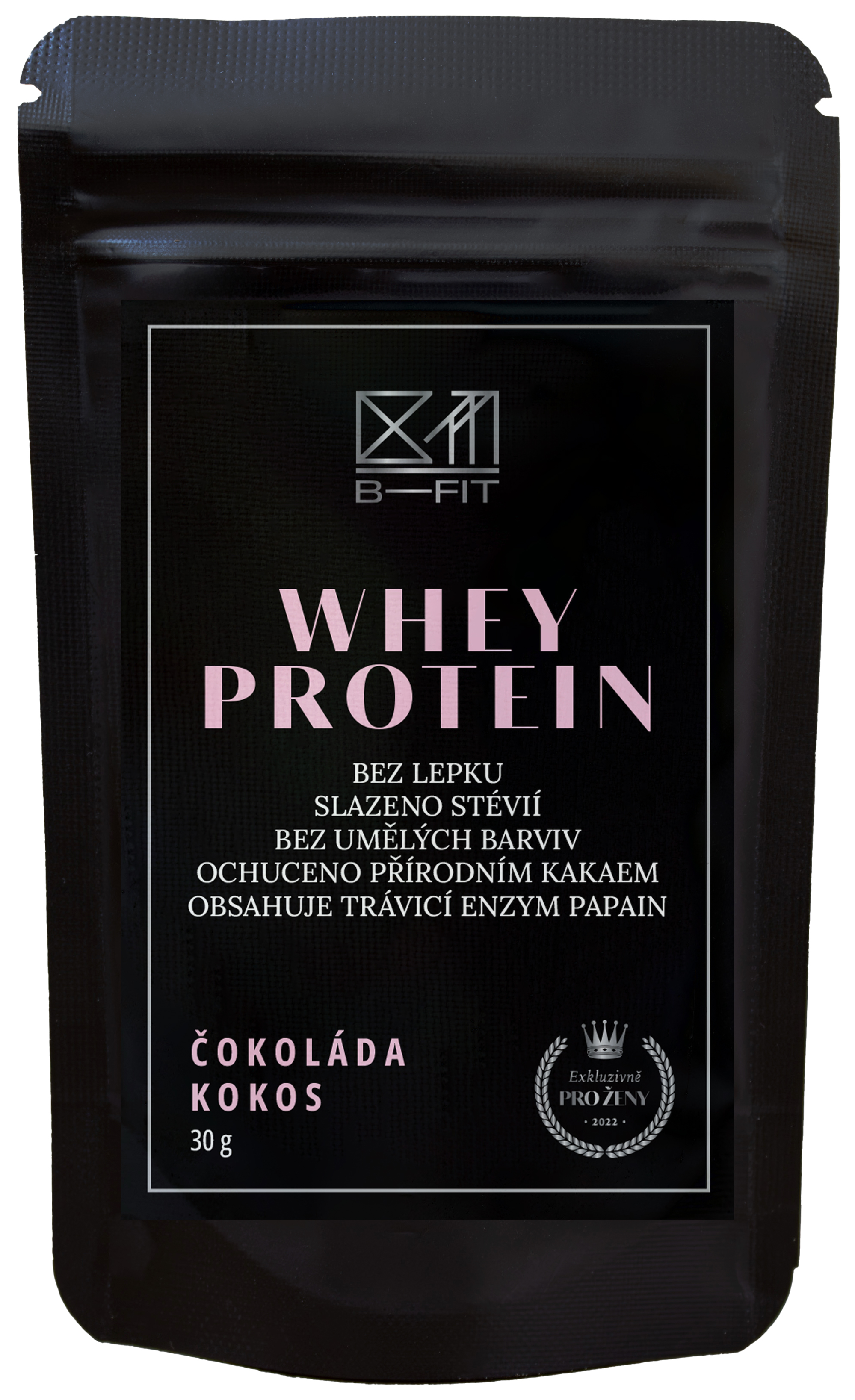 B-Fit Club Srvátkový proteín Exclusive Čokoláda - Kokos 30 g
