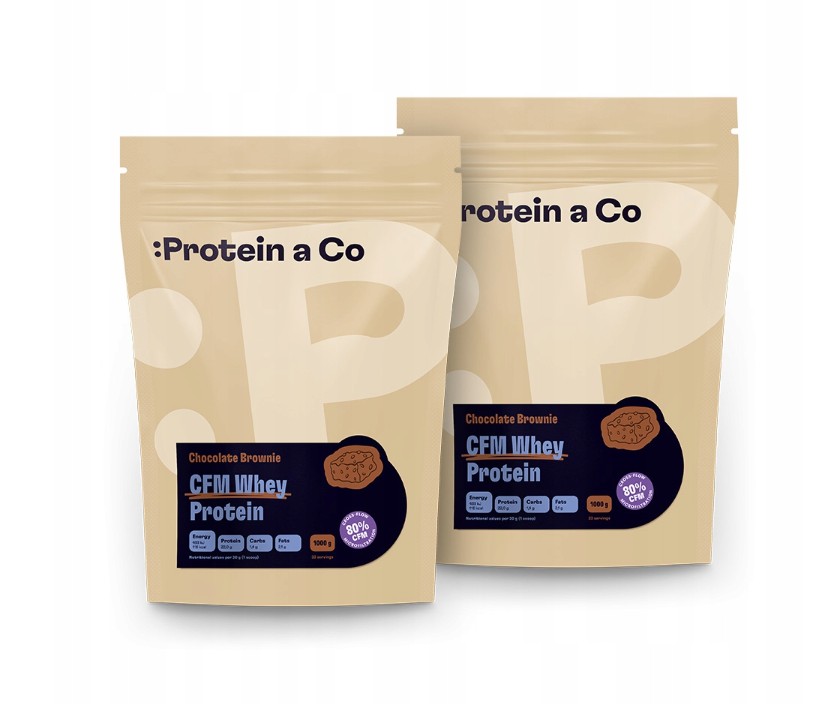 Protein a Co CFM Whey Protein 80 - Chocolate brownie 1 + 1 kg