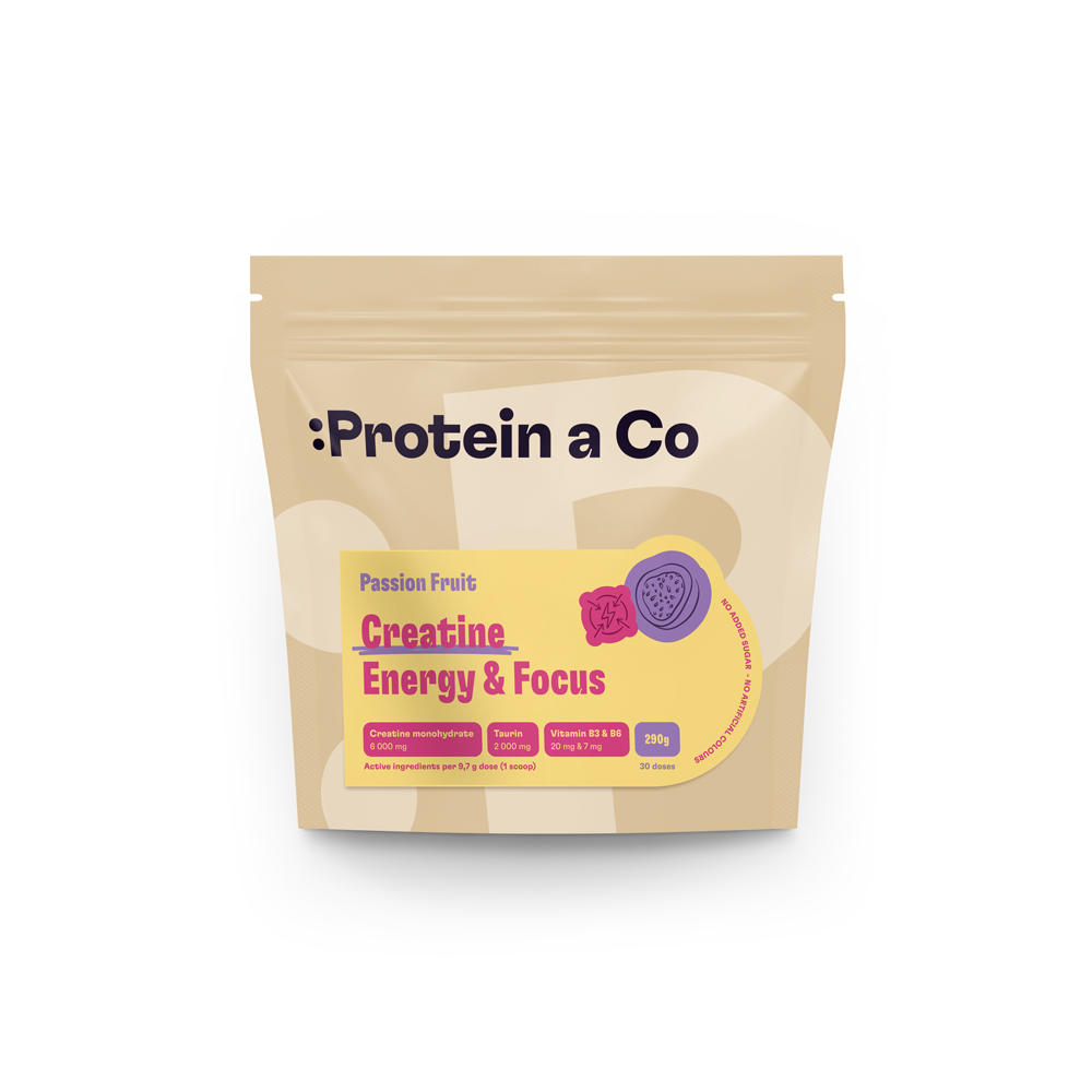 Protein a Co Creatine Energy & Focus - na výkon, energiu a sústredenie - Passion fruit 290 g