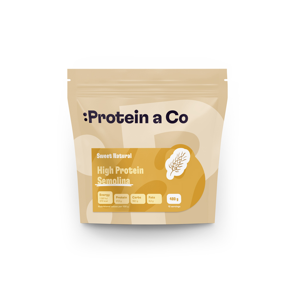 Protein a Co Proteínová krupicová kaša - Natural 480 g