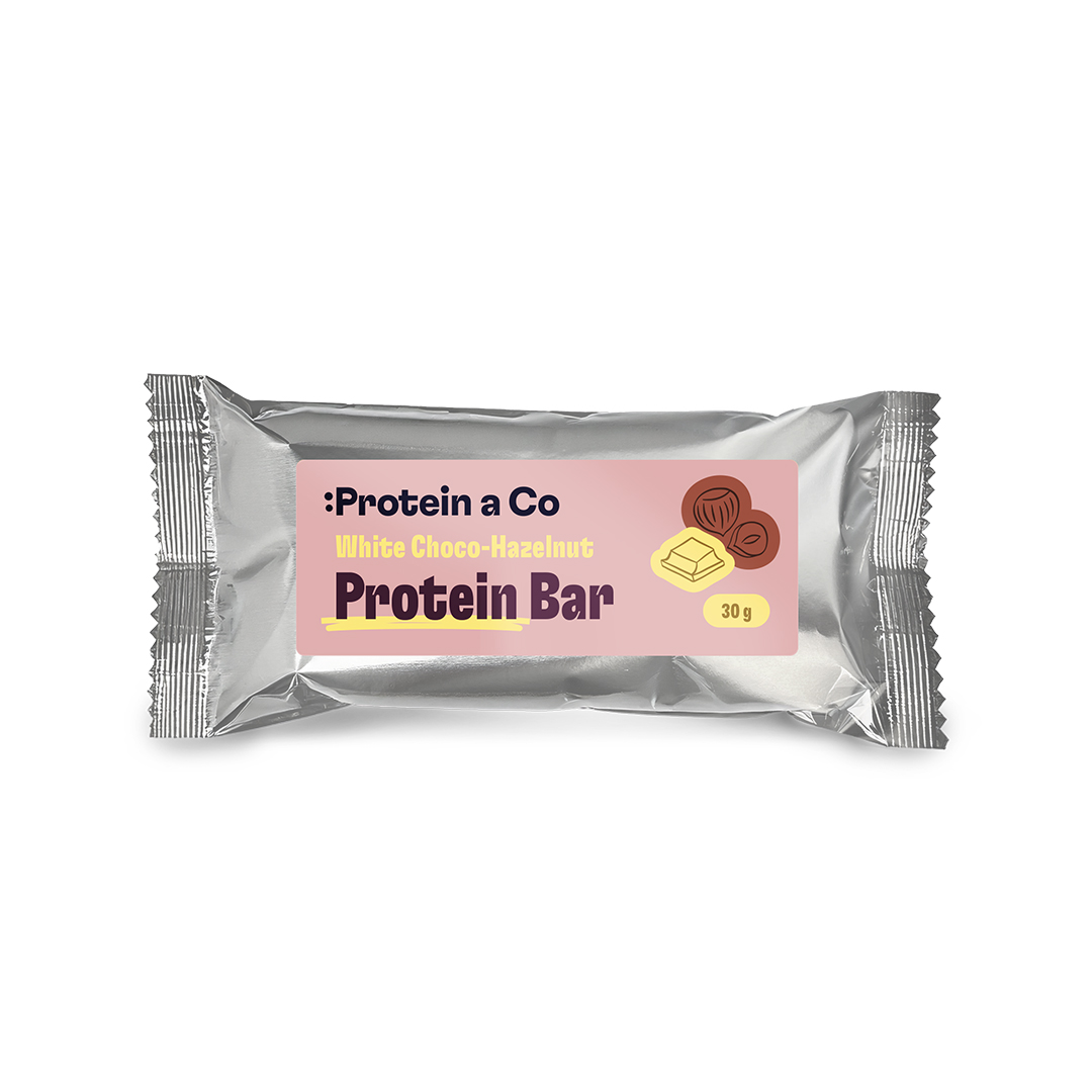 Protein a Co Proteínová tyčinka s bielou polevou a lieskovoorieškovou náplňou 30 g