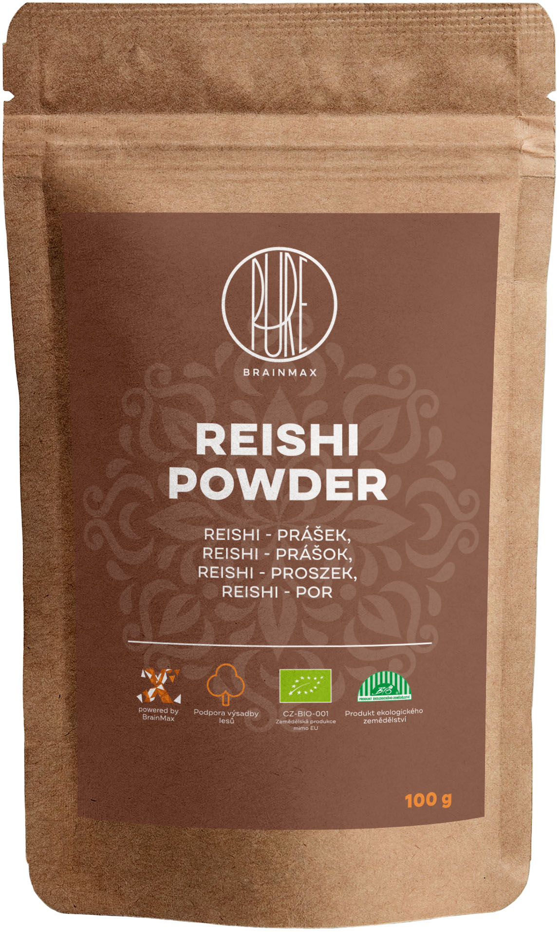 BrainMax Pure Reishi prášek BIO 100 g