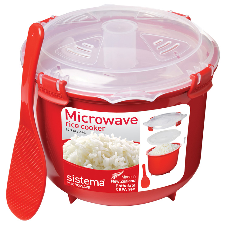 Levně Sistema Microwave Rýžovar - Červený 2,6 l